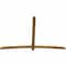 Ekena Millwork Bellingham Rough Sawn Timber Gable Bracket, Western Red Cedar, 96"W x 64"H x 2"D x 4"F, 16/12 Pitch GBW096X64X0204BEL00RWR - alternate 3